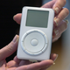 In this Oct. 23, 2001 file photo, the original iPod is displayed after its introduction by Apple Inc.